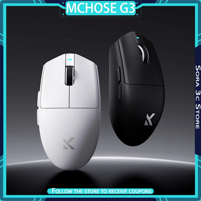 Ratón inalámbrico MCHOSE G3 V2 PRO Bluetooth trimodo ergonómico y ligero para portátil, oficina, gaming y accesorios de ordenador