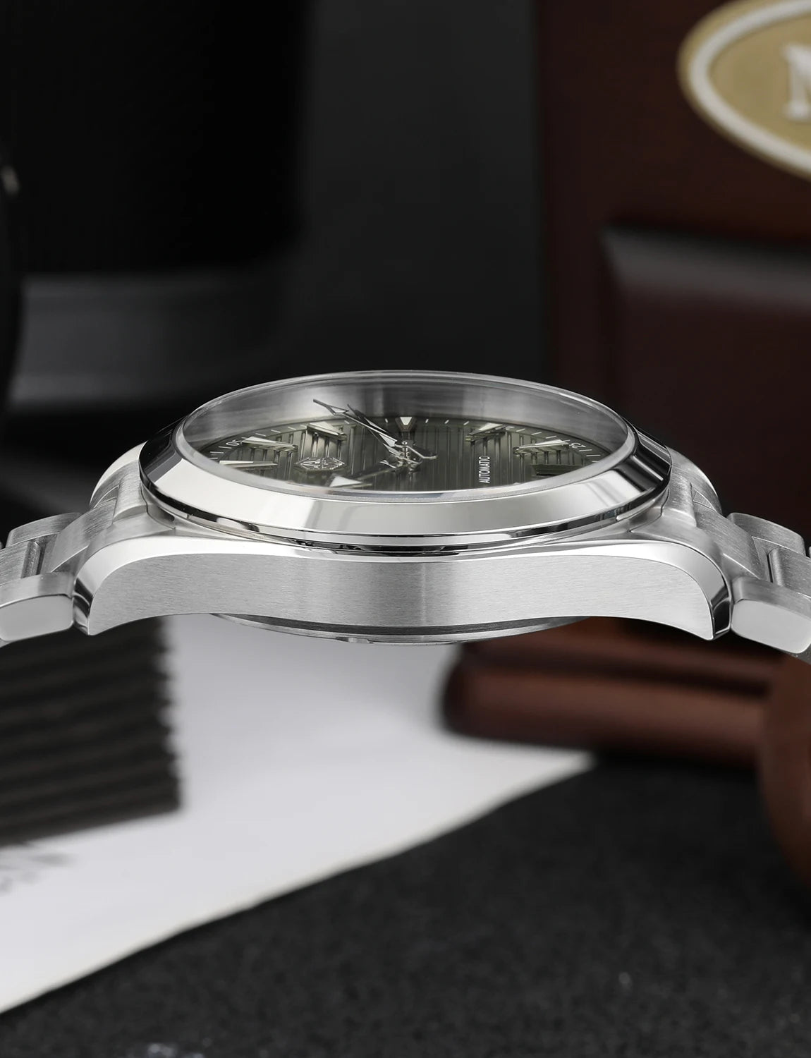 San Martin 38mm Chronometer Men's Watch SN0113W V2 ST2130 Automatic Movement Sapphire BGW9 Luminous Waterproof 100m Watch