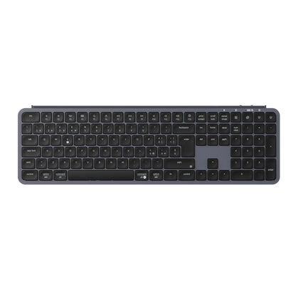 Teclado inalámbrico ultrafino Keychron B6 Pro con distribución ISO, tamaño completo, portátil y ligero, conexiones 2.4GHz y Bluetooth