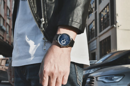 Relógio Casual de Quartzo para Homem PAGANI DESIGN, Luxo Leve, Versátil, Vidro Revestido, Impermeável, Mostrador em Aço Inoxidável e Indicação de Data