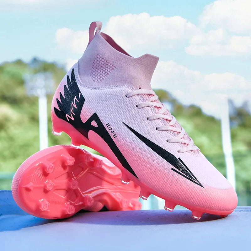 Chaussures de football unisexes tendance, crampons antidérapants, baskets d'entraînement légères, chaussures de football d'extérieur pour hommes
