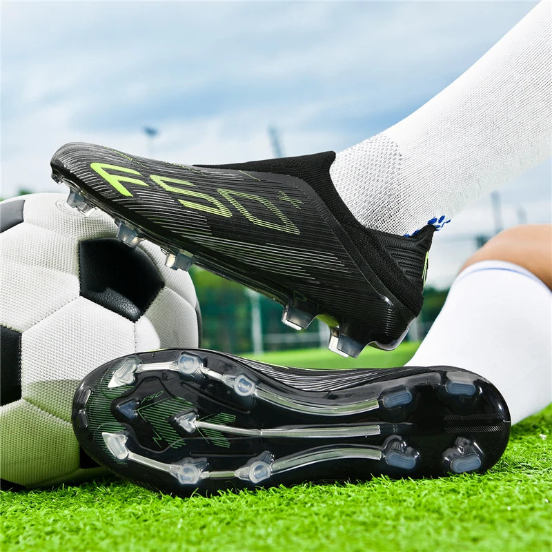 New Men Soccer Shoes Futsal Football Boots Sneakers Match Grass Cleats High-quality Non-Slip Indoor Hot-selling High-top Outdoor