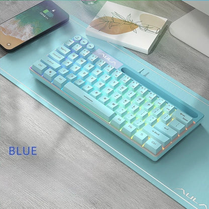 AULA F3061 Wired RGB Gaming Keyboard Membrane Keyboar 60% Gamer klawiatura pc teclado de computador usb teclados cute key board