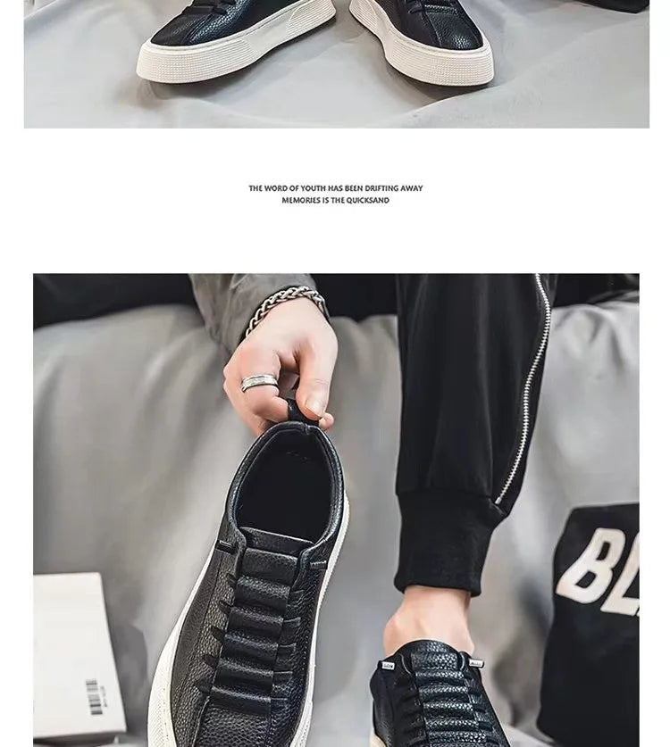 Sneakers da uomo, scarpe casual da uomo, ballerine da uomo, zapatillas da uomo, scarpe leggere in pelle PU traspiranti, scarpe da tennis sportive da uomo bianche