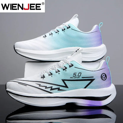 Men's Sports Running Shoes, Casual Marathon, Lightweight, Comfortable Women's Athletic Non-Slip Walking Sneakers, Outdoor Couple Shoes