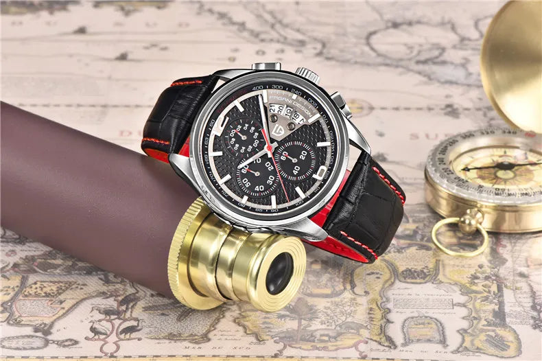 PAGANI DESIGN Chronograph-Stoppuhr für Herren, Quarz, Multifunktion, Militär-Pilotenstil, Relógios Masculino, Reloj Hombre, Montre Homme