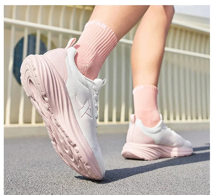 Xtep Women's Running Shoes 2025 Summer New Durable Lightweight Casual Shock-Absorbing Breathable Mesh Sneakers 875418110054
