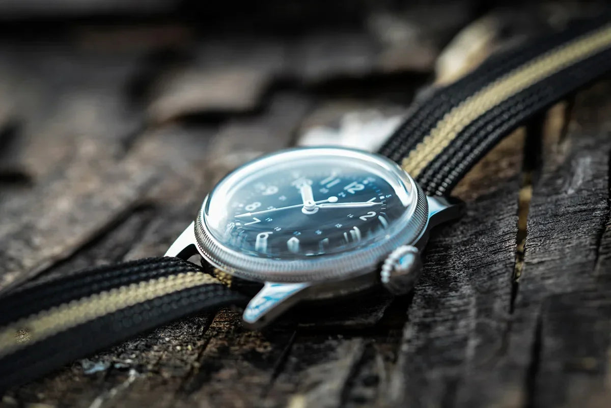 RDUNAE RA05 Vintage Military Watch 2035 Movement Quartz K1 Mineral Glass Crystal Stainless Steel Luminous Waterproof Men's Watches