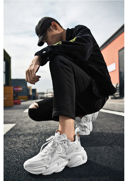 chaussure homme Baskets de luxe pour hommes, chaussures de course respirantes et décontractées, mocassins à la mode