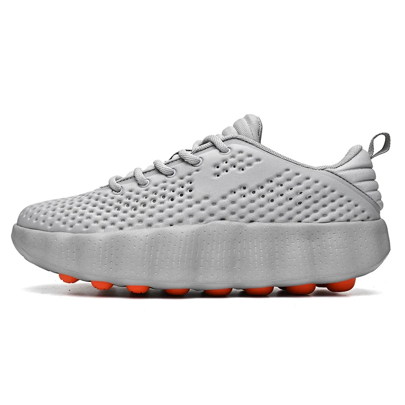 Comfortabele casual herensneakers met voetmassagetechnologie Ademende, lichtgewicht sportschoenen voor dames