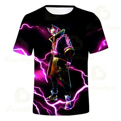 Fortnite Boys T-shirt Kids Tops Summer Children Clothes 3D Funny Battle Royale Game Graphics T-Shirt Toddler Girls Top Tee