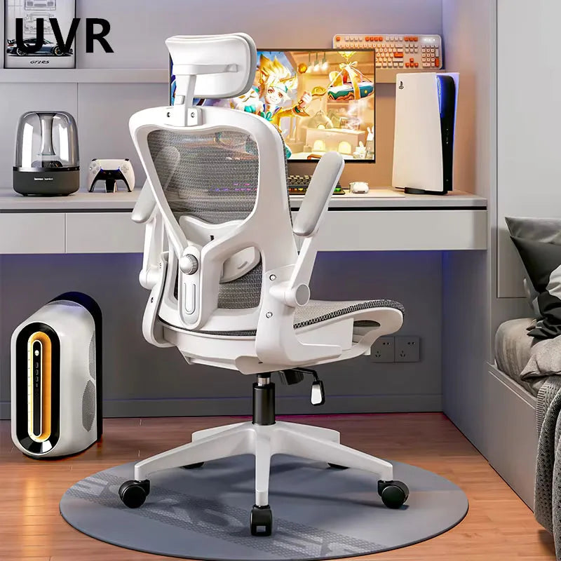 UVR Ergonomic Gaming Chair Mesh Office Chair with Reclining Backrest, Adjustable Computer Gaming Chair with Comfortable Support, Executive Swivel Chair