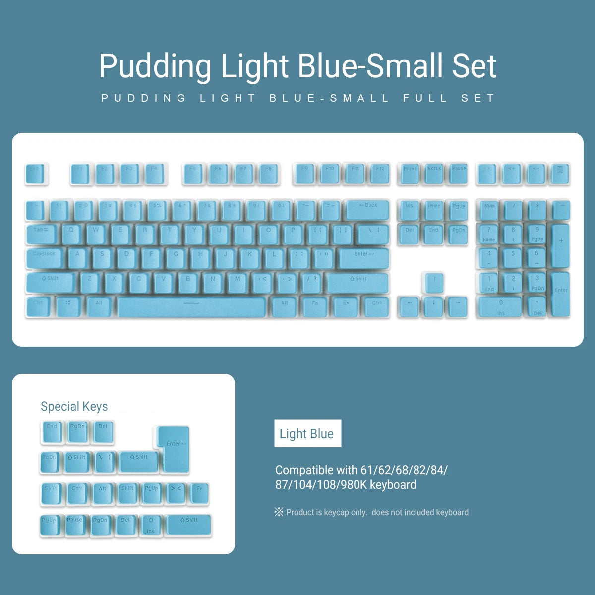 129 Keys Pudding Keycaps For Cherry MX Switch Mechanical Gaming Keyboard OEM Profile PBT Double Shot Keycap RGB backlit Key Caps