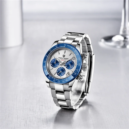 Neue PAGANI DESIGN PD1644 Luxus-Quarzuhr für Herren mit automatischem Datum, sportliche Armbanduhr, 100m wasserdicht, Chronograph, Herrengeschenk