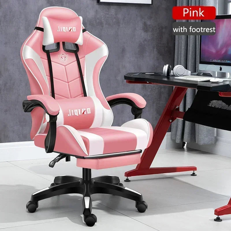 Ergonomic swivel chair Massage Recliner gamer chairs High quality gaming chair RGB light office chair gamer computer