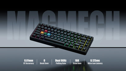 Womier SK75 TMR 75% Wireless Magnetic Mechanical Keyboard Tri-Mode Bluetooth/2.4G/USB-C Hot-Swap Rapid Trigger Aluminum Keyboard