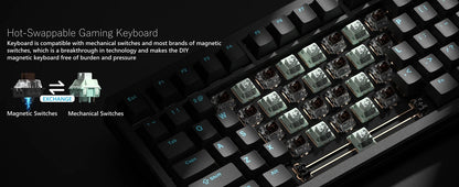 Womier SK75 TMR 75% Wireless Magnetic Keyboard Rapid Trigger Tri-Mode Bluetooth/2.4G/USB-C Hot-Swap Esports Gaming Keyboard