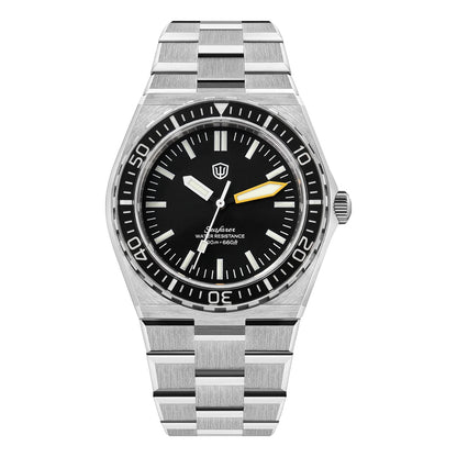 Watchdives WD0017 41mm Men Watch Ronda 515 VH31 Sweep Second Quartz Watches Sapphire Crystal 200M Waterproof Stainless Steel