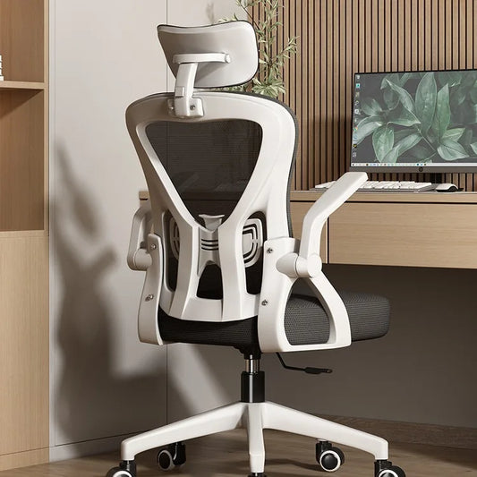 Sedia ergonomica da computer per home office, comoda, per sedentarietà, studenti e camera da letto, con seduta reclinabile