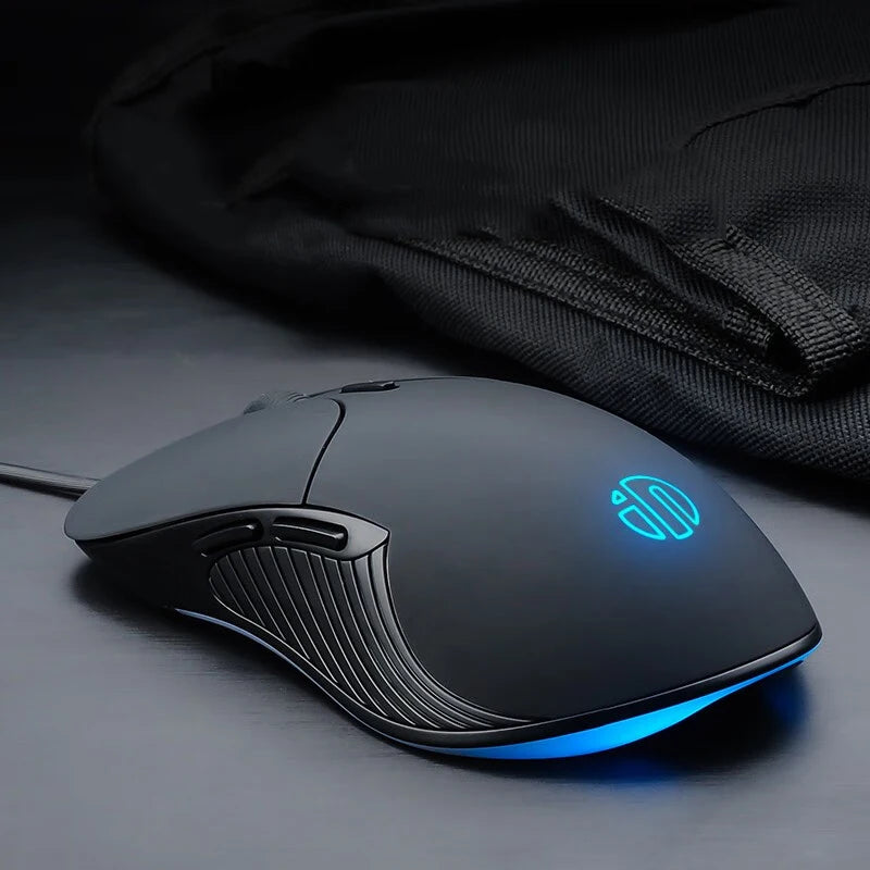 INPHIC B2 USB-Kabelmaus – leise Office- und Gaming-Maus für PCs und Laptops