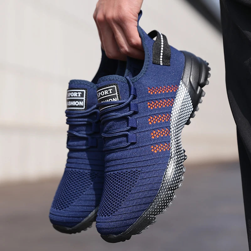 Men Casual Sneakers Mesh Lightweight Breathable Soft-Soled Running Shoes Slip-On Male Flats Loafers Shoe Trainers Zapatos Hombre