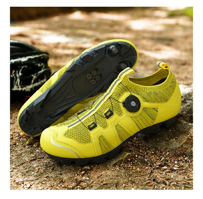 Pantofi de mountain bike pentru bărbați, pantofi de ciclism cu cataramă rapidă, compatibili cu pedalele cu sistem SPD, pentru interior și exterior, pantofi MTB pentru femei
