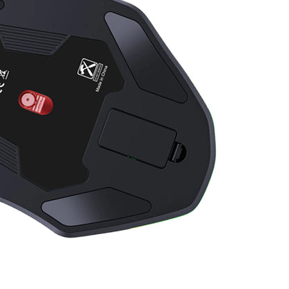 Rato Gaming RGB com Fio 12800DPI, 12 Teclas com Definição de Macros, Acessórios de Substituição para Computador, Funcionamento Fotoelétrico