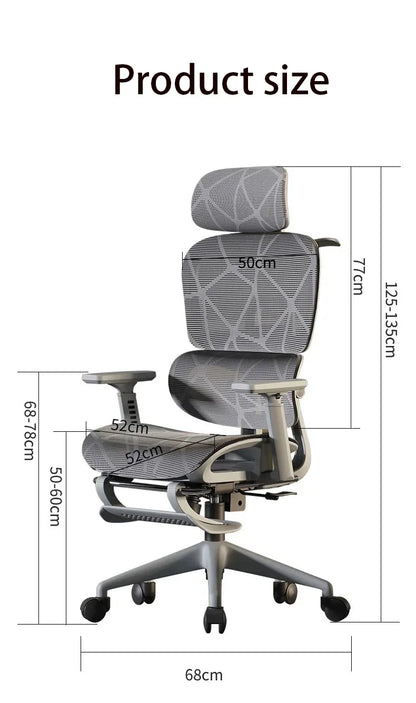 Electronic Gaming Computer Chair Adjustable Ergonomic Seat Back Support, Free Delivery Office Chair Wheelchair Furniture
