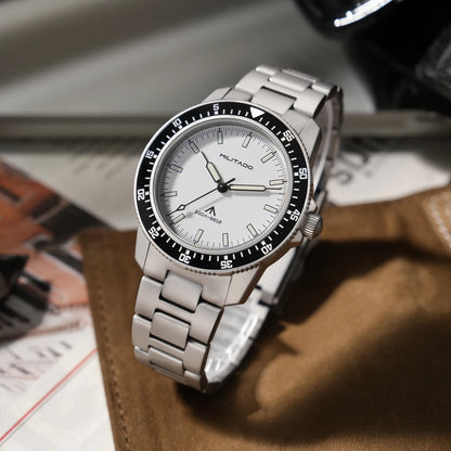 MILITADO ML25 VH31 Sweep Second Quartz Watch Men Swiss Ronda 515 Movement 200m Sapphire Crystal Ceramic Bezel 316L Steel Watches