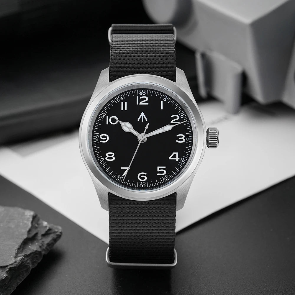 Militado ML08 Quartz Watch VH31/Ronda 515 Quartz Movement Vintage Watch Double Domed Sapphire Crystal BGW9 Luminous Men's Watch
