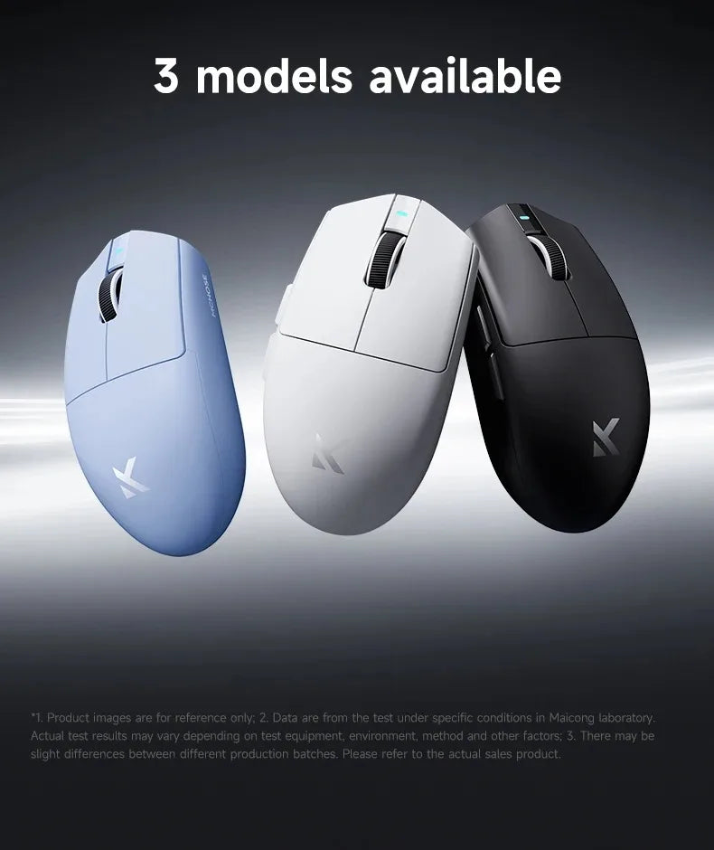Rato sem fios eSports MCHOSE G3 V2 Pro leve, três modos, Bluetooth, PAW3395 de alto desempenho, 800mAh, gaming e escritório, 59g