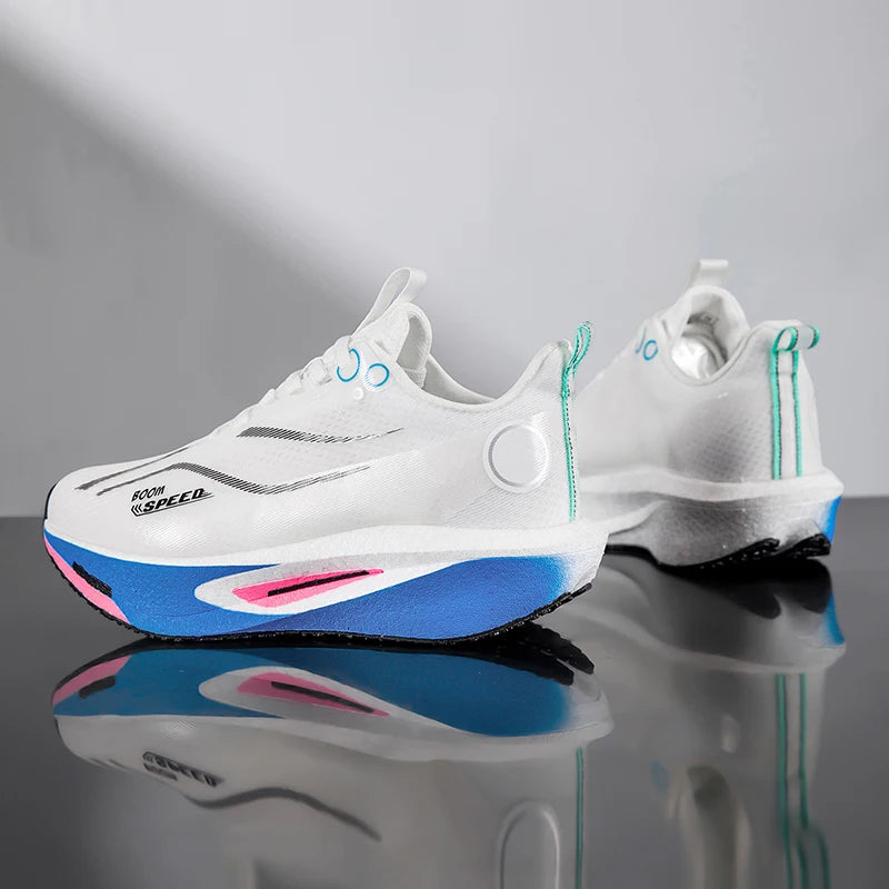 Moški in ženski tekaški copati Carbon Board za profesionalni maraton, lahki, z odbojnim blaženjem in dihanjem, športni copati