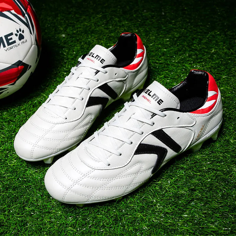 KELME FG nogometni čevlji iz originalne goveje kože, moški profesionalni športni čevlji za travnato igrišče, protizdrsni športni čevlji za trening in nogomet ZX80011018