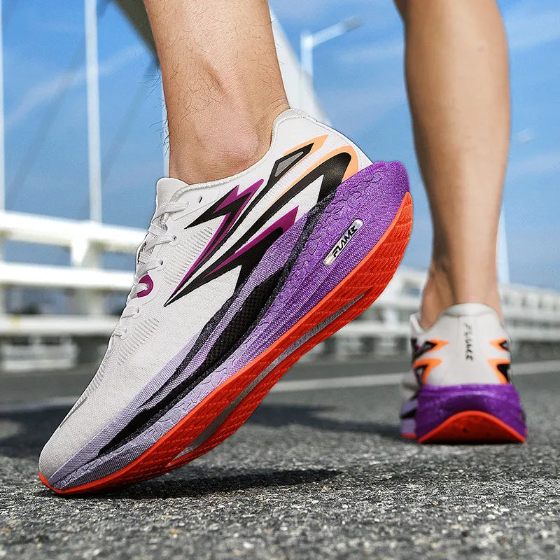 Men's Sports Running Shoes, Casual Marathon, Lightweight, Comfortable Women's Athletic Non-Slip Walking Sneakers, Outdoor Couple Shoes