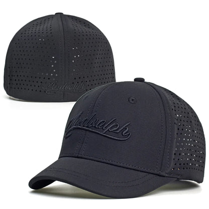Baseballcap mit kurzem Mesh-Schirm, hinten geschlossen, für Damen und Herren, atmungsaktiv, Snapback-Cap, anliegender Dad Hat, verstellbar, einfarbig, im Trucker-Stil