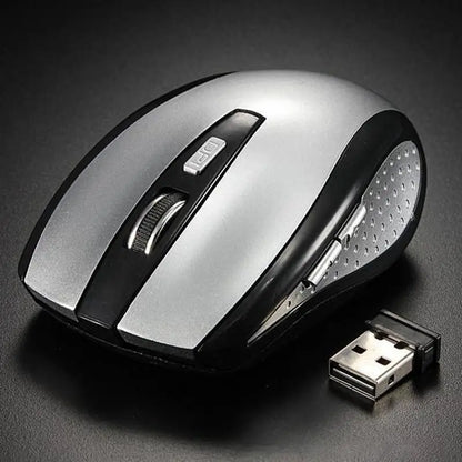 2.4GHz Wireless Mouse, Optical Mice with USB Receiver, Gamer 6 Buttons Mouse for Computer, PC, Laptop Accessories