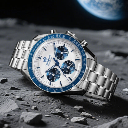Watchdives New Wd1863 Quartz Men's Watch VK63 Chronograph Bubble Sapphire Waterproof 39Mm Steel Top Brand Luxury Business Watch