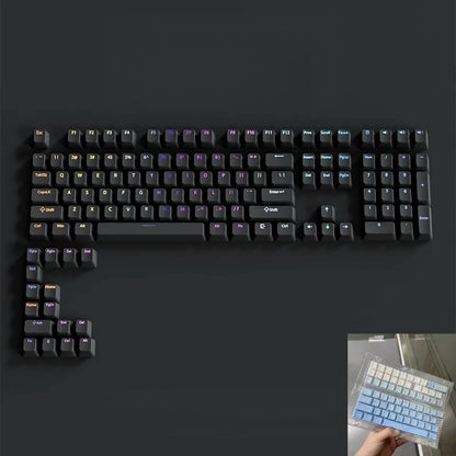 133+ Keys OEM Profile Gradient Keycaps For Cherry MX Switch Mechanical Gamer Keyboard PBT backlit RGB Keycap ISO Layout Key caps