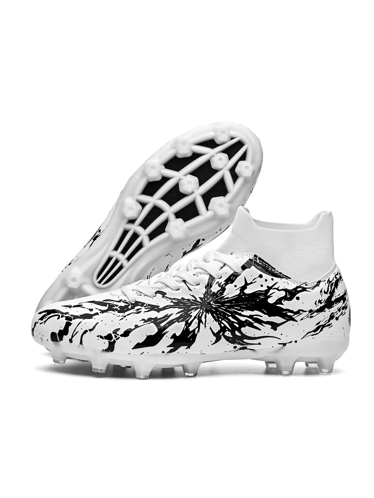 Chaussures de football pour hommes AG FG, crampons légers, semelle extérieure durable et antidérapante, tige confortable en PU, entraînement en plein air