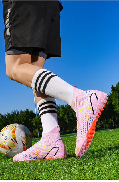 Moški nogometni čevlji Visokokakovostni nogometni čevlji Ženski Unisex čevlji za futsal Ultralahki profesionalni TF/FG športni čevlji