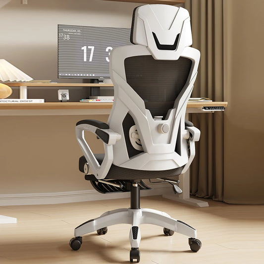 Seduta reclinabile ergonomica, sedia da ufficio confortevole, sedia per computer per la casa, dormitorio studenti, sedia gaming con poggiapiedi