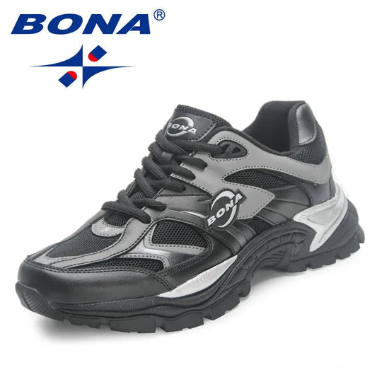 BONA New Designers Breathable Road Running Shoes Casual Shoes Man Athletic Walking Footwear Men Outdoor Jogging Masculino
