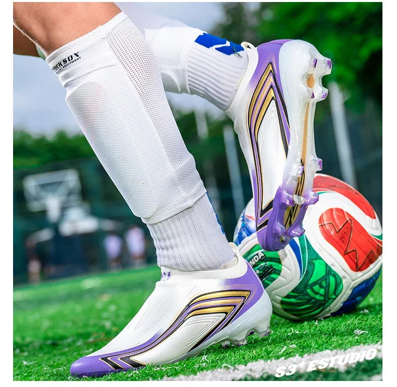 Nouvelles chaussures de football pour hommes, chaussures de football de haute qualité pour l'entraînement, crampons pour terrain gazonné, baskets très vendues, chaussures de futsal pour matchs en salle, antidérapantes po