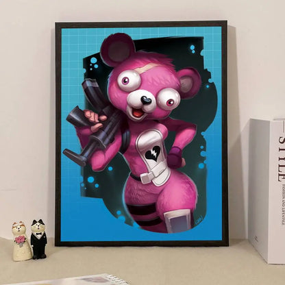 Poster a sorpresa Game F-Fortnite per la casa, quadro decorativo da parete per studio e soggiorno
