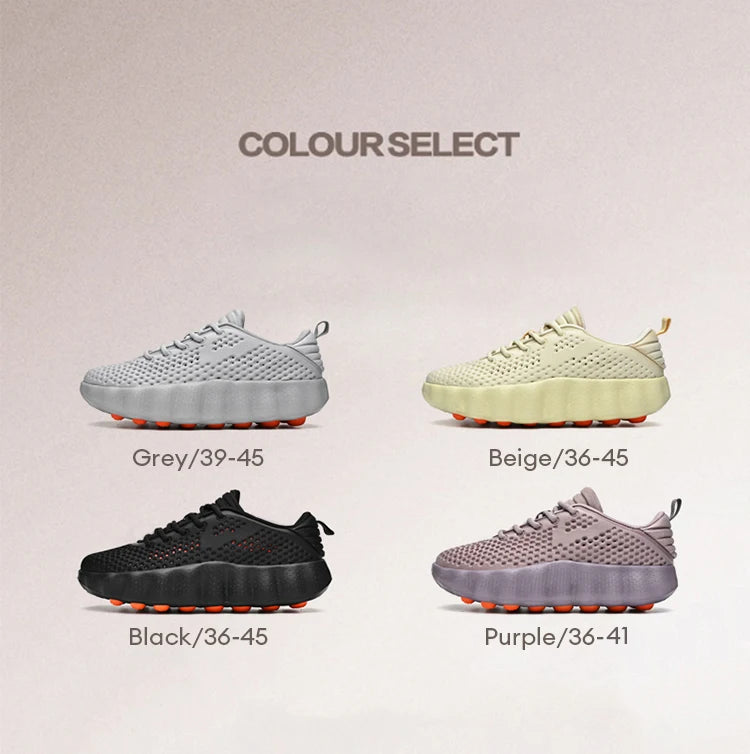 Comfortabele casual herensneakers met voetmassagetechnologie Ademende, lichtgewicht sportschoenen voor dames