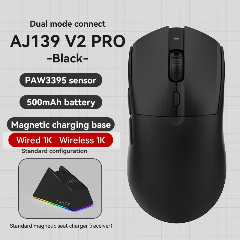 Bežični miš AJAZZ AJ139Pro/AJ139V2MC PMW3395/PAW3311 čipset 12000-26000Dpi profesionalni gaming miš