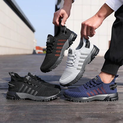 Men Casual Sneakers Mesh Lightweight Breathable Soft-Soled Running Shoes Slip-On Male Flats Loafers Shoe Trainers Zapatos Hombre