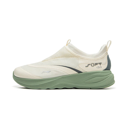 Li-Ning Men's SOFT GO 2 Walking Shoes COMFOAM Slip-On Soft Thick Heel Li-Ning Comfortable Wearable Sports Casual Shoes AGLV005