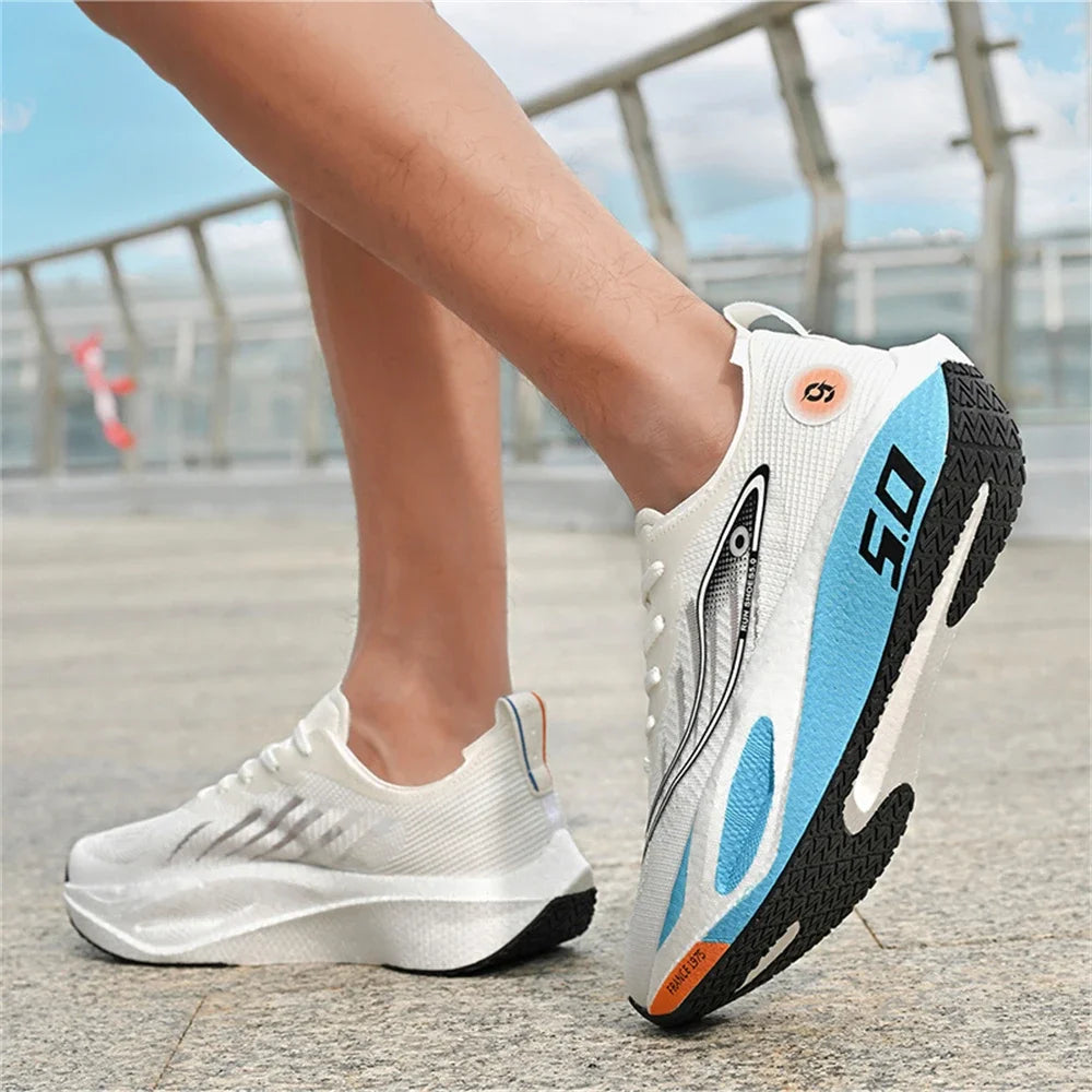 FourSeasons herensportschoenen CarbonPlate hardloopschoen, ademende marathon- en wedstrijdschoenen, comfortabele atletiek- en trainingsschoenen, wandelschoenen