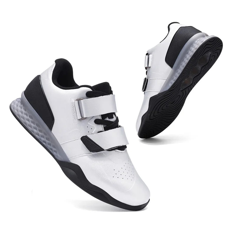 Weightlifting shoes, professional men and women powerlifting squat training shoes, hard sole gym shoes with stable heel, non-slip design